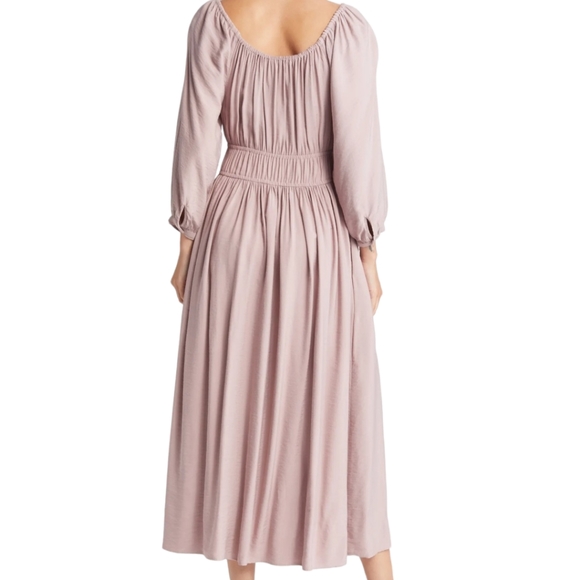 Madewell Sofia Twill Midi Dress like new size L - Picture 2 of 7